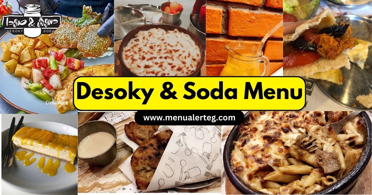 Desoky and Soda Menu